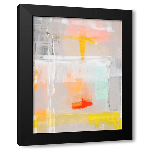 Mosaic III Black Modern Wood Framed Art Print by Aryai, Sia