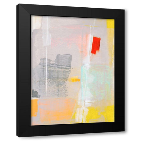 Mosaic IV Black Modern Wood Framed Art Print by Aryai, Sia