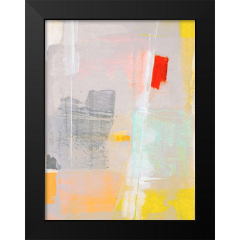 Mosaic IV Black Modern Wood Framed Art Print by Aryai, Sia