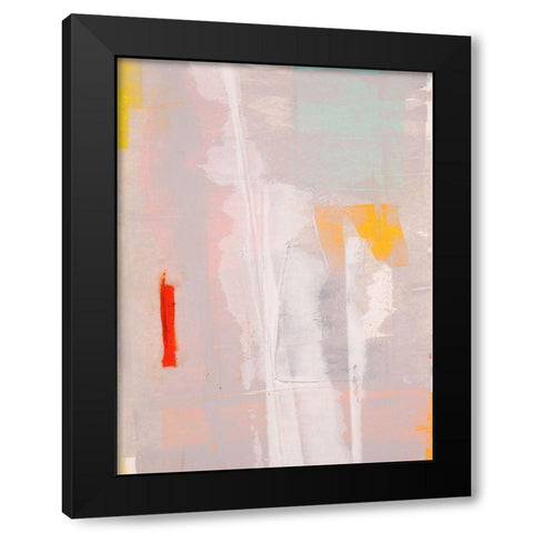 Mosaic V Black Modern Wood Framed Art Print by Aryai, Sia