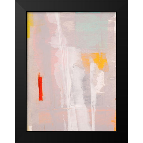 Mosaic V Black Modern Wood Framed Art Print by Aryai, Sia