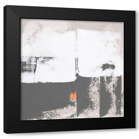 Mosaic XIII Black Modern Wood Framed Art Print with Double Matting by Aryai, Sia