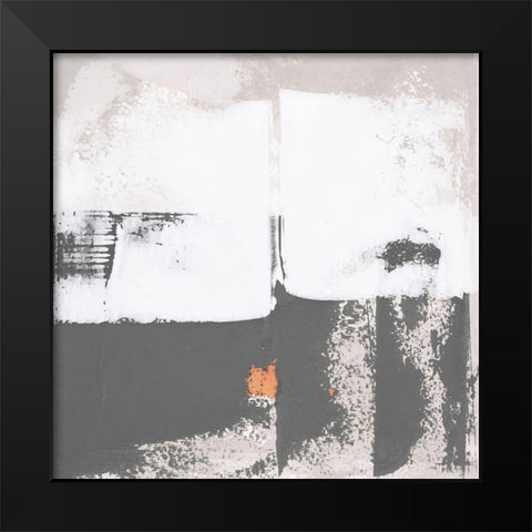 Mosaic XIII Black Modern Wood Framed Art Print by Aryai, Sia