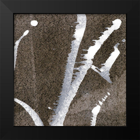 Largo 100 Black Modern Wood Framed Art Print by Aryai, Sia