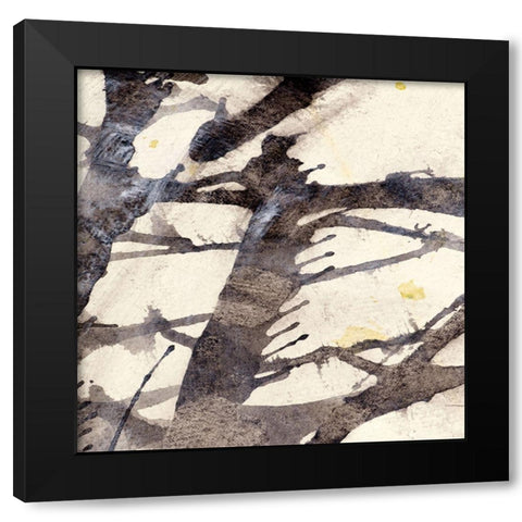 Largo 102 Black Modern Wood Framed Art Print by Aryai, Sia