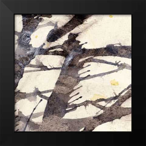 Largo 102 Black Modern Wood Framed Art Print by Aryai, Sia