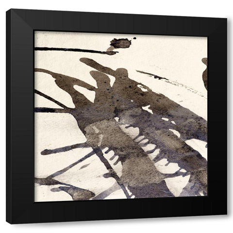 Largo 103 Black Modern Wood Framed Art Print with Double Matting by Aryai, Sia