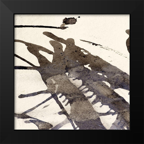 Largo 103 Black Modern Wood Framed Art Print by Aryai, Sia