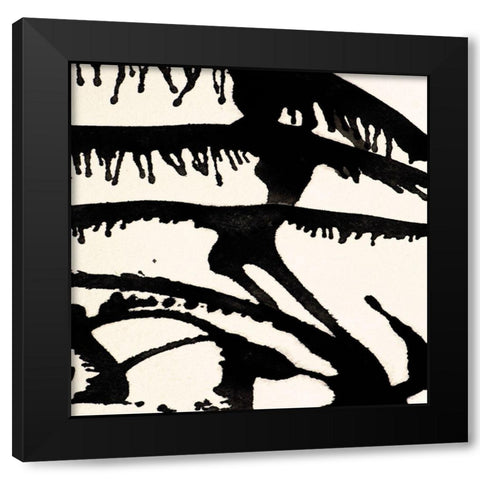 Largo 104 Black Modern Wood Framed Art Print by Aryai, Sia