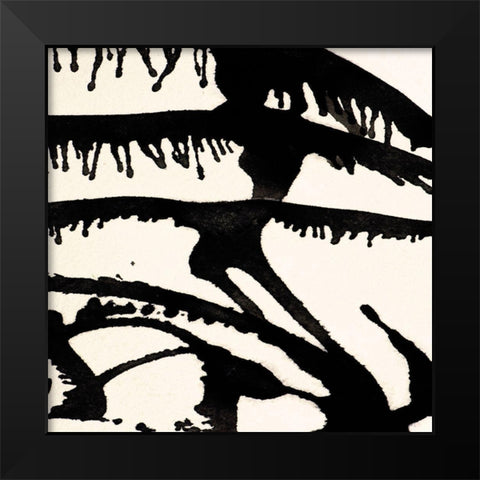 Largo 104 Black Modern Wood Framed Art Print by Aryai, Sia