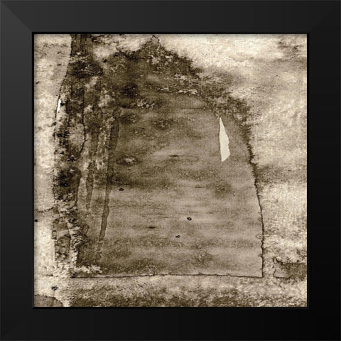 Largo 107 Black Modern Wood Framed Art Print by Aryai, Sia