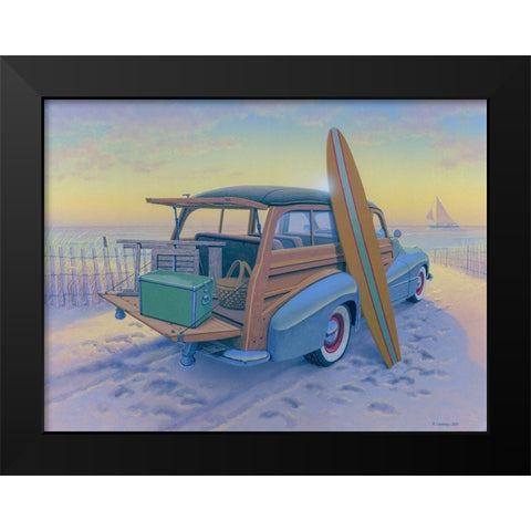 Ready to Go Black Modern Wood Framed Art Print by Courtney, Richard