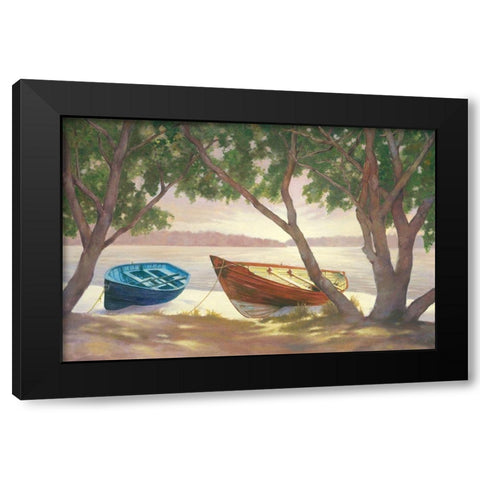 Lakeside I Black Modern Wood Framed Art Print with Double Matting by Reynolds, Graham