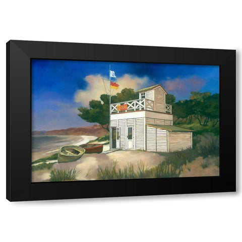 Way Station II Black Modern Wood Framed Art Print with Double Matting by Reynolds, Graham
