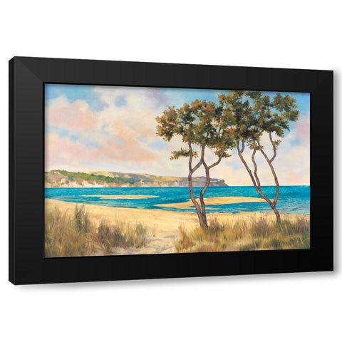 On the Beach II Black Modern Wood Framed Art Print by Reynolds, Graham