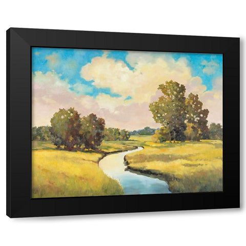 Farming Country  Black Modern Wood Framed Art Print with Double Matting by Reynolds, Graham