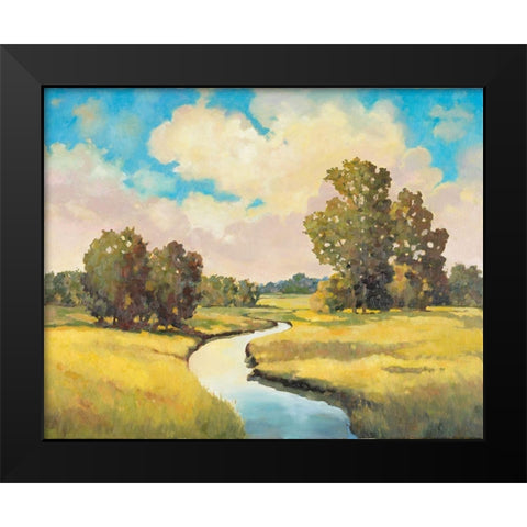 Farming Country  Black Modern Wood Framed Art Print by Reynolds, Graham