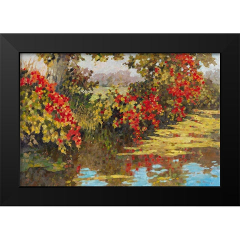 Stream Side II Black Modern Wood Framed Art Print by Reynolds, Graham