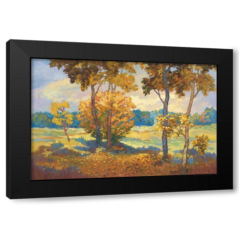 Windstill II Black Modern Wood Framed Art Print with Double Matting by Reynolds, Graham