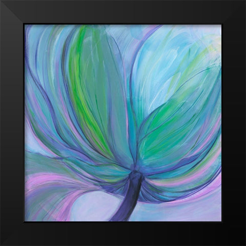 Luminous Flower I Black Modern Wood Framed Art Print by Joy, Julie