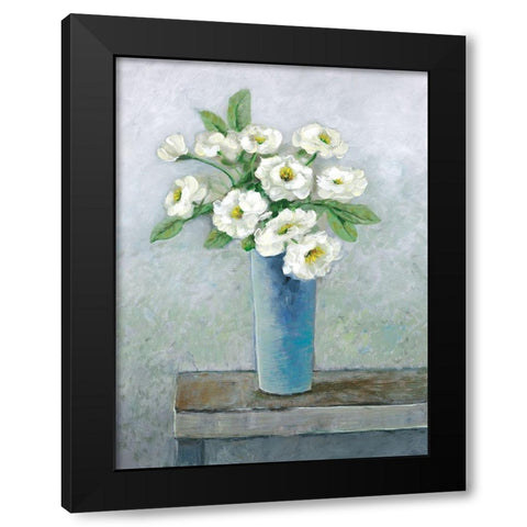 Les Fleurs Du Jour Black Modern Wood Framed Art Print with Double Matting by Joy, Julie