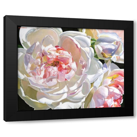 Best Of My Love Black Modern Wood Framed Art Print with Double Matting by Montana, Enzo