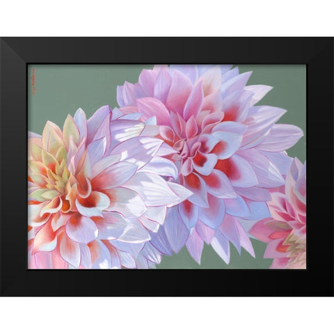 Heart And Soul Black Modern Wood Framed Art Print by Montana, Enzo