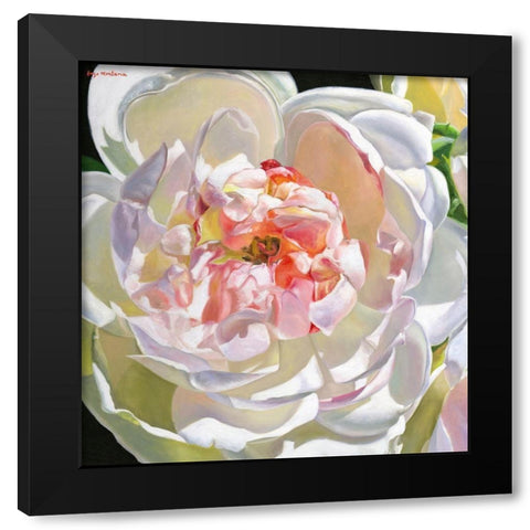 Here,There And Everywhere Black Modern Wood Framed Art Print by Montana, Enzo