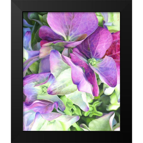 Love Black Modern Wood Framed Art Print by Montana, Enzo