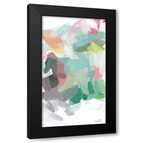 The Color Movement II Black Modern Wood Framed Art Print with Double Matting by Orlov, Irena