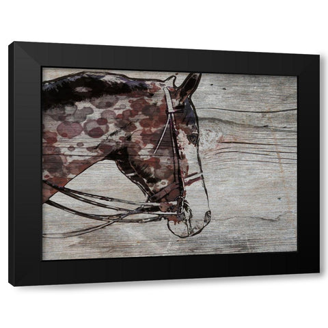 Chase-Brown Horse Black Modern Wood Framed Art Print with Double Matting by Orlov, Irena