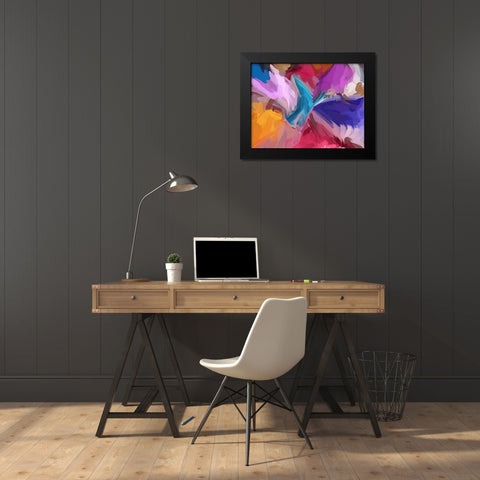 Acceleration I Black Modern Wood Framed Art Print by Orlov, Irena