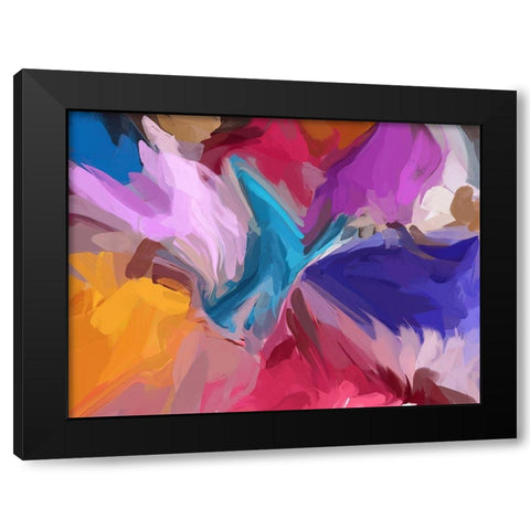 Acceleration I Black Modern Wood Framed Art Print by Orlov, Irena