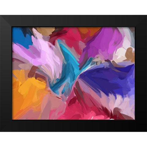 Acceleration I Black Modern Wood Framed Art Print by Orlov, Irena