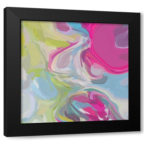 The Continuous Flow Black Modern Wood Framed Art Print with Double Matting by Orlov, Irena