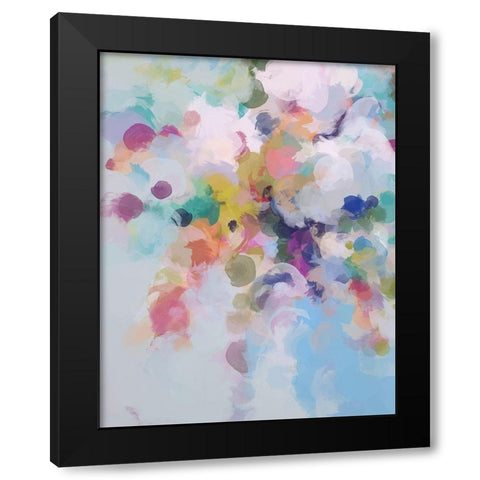 Playful Movement I Black Modern Wood Framed Art Print with Double Matting by Orlov, Irena