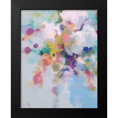 Playful Movement I Black Modern Wood Framed Art Print by Orlov, Irena