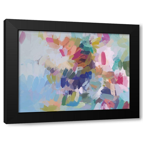 Playful Movement II Black Modern Wood Framed Art Print with Double Matting by Orlov, Irena
