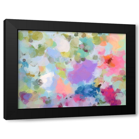 Playful Movement III Black Modern Wood Framed Art Print with Double Matting by Orlov, Irena