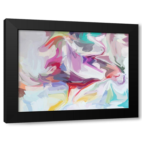 Energy Surrounding Your Life II Black Modern Wood Framed Art Print by Orlov, Irena
