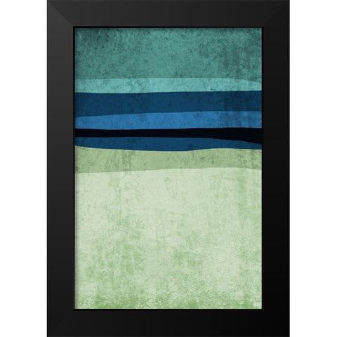 Modern minimalist X Black Modern Wood Framed Art Print by Orlov, Irena