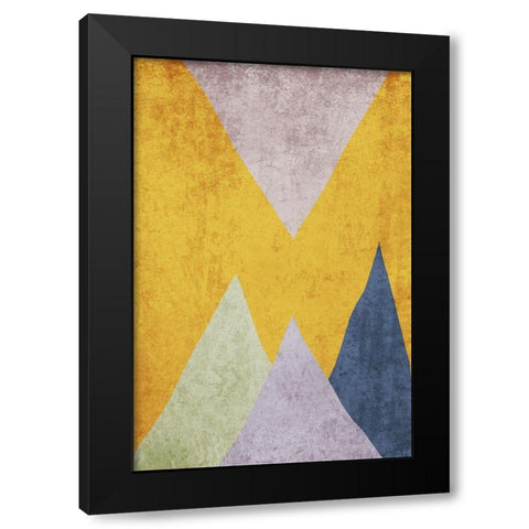 Modern minimalist XVIII Black Modern Wood Framed Art Print with Double Matting by Orlov, Irena
