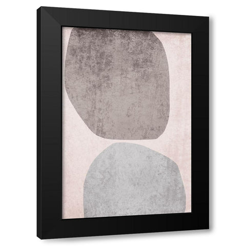 Minimalist Geometric II Black Modern Wood Framed Art Print with Double Matting by Orlov, Irena