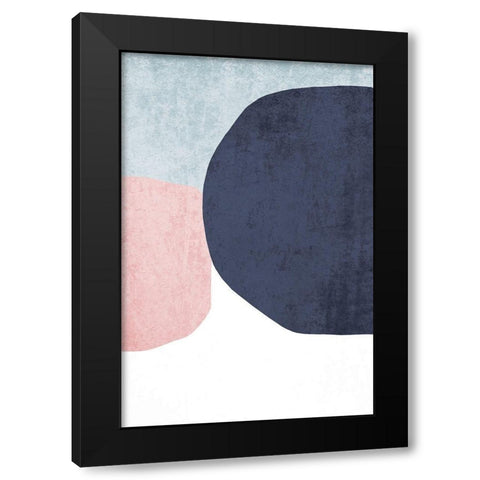 Minimalist Geometric III Black Modern Wood Framed Art Print with Double Matting by Orlov, Irena