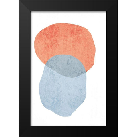 Minimalist Geometric V Black Modern Wood Framed Art Print by Orlov, Irena