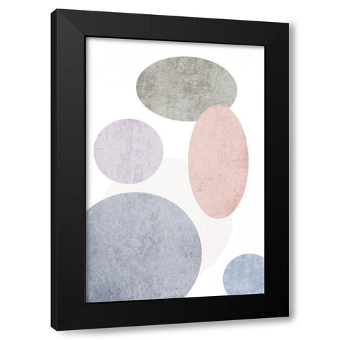 Minimalist Geometric VIII Black Modern Wood Framed Art Print with Double Matting by Orlov, Irena