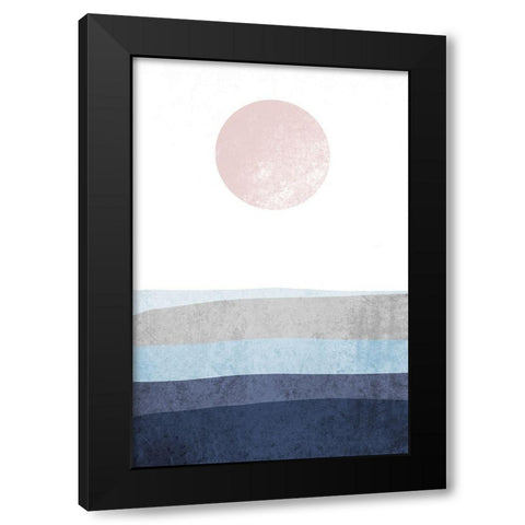 Minimalist Geometric IX Black Modern Wood Framed Art Print with Double Matting by Orlov, Irena