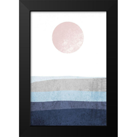 Minimalist Geometric IX Black Modern Wood Framed Art Print by Orlov, Irena