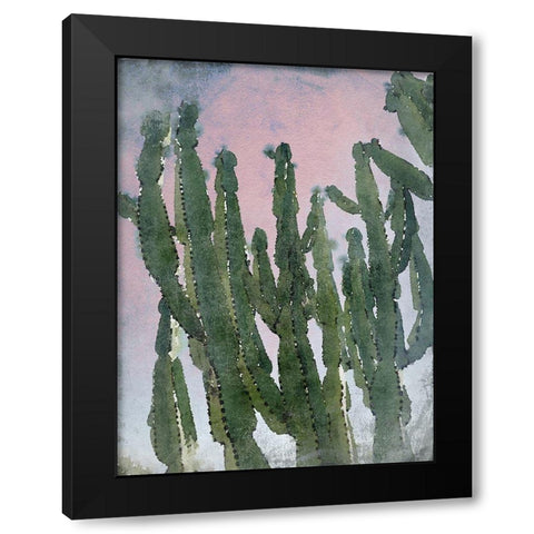 Desert Cactus I Black Modern Wood Framed Art Print with Double Matting by Orlov, Irena