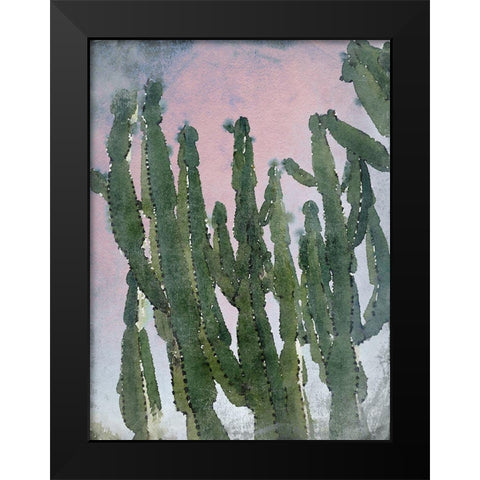 Desert Cactus I Black Modern Wood Framed Art Print by Orlov, Irena